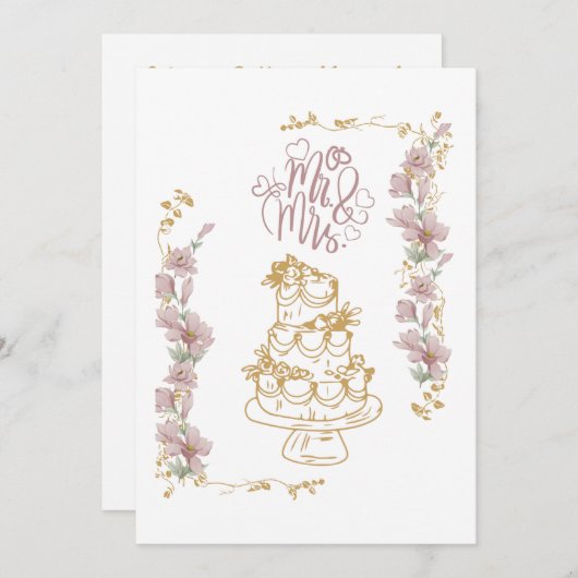 meneer en mevrouw kaart (Voorkant / Achterkant)