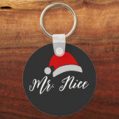 Meneer en mevrouw kerstcadeaus, gepersonaliseerd sleutelhanger (Voorkant)