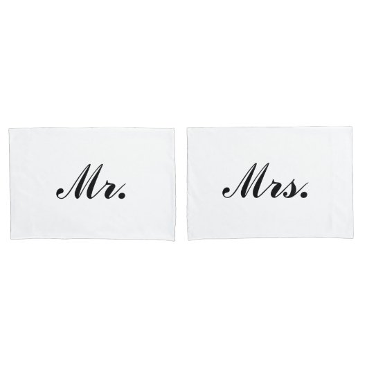 "Meneer en mevrouw" Kussenslopen (Voorkant-Set)