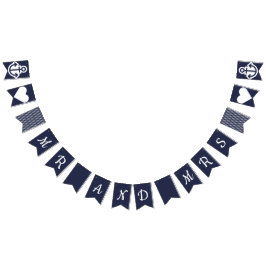 Meneer en mevrouw Nautical Bunting Vlaggetjes