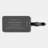 Meneer en mevrouw nieuw getrouwd bagagelabel (Achterkant horizontaal)