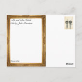 Meneer en mevrouw Ostrich ingelijst Briefkaart (Achterkant)