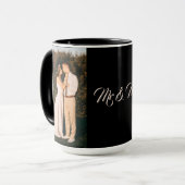 Meneer en mevrouw Paar Foto Mok (Voorkant links)