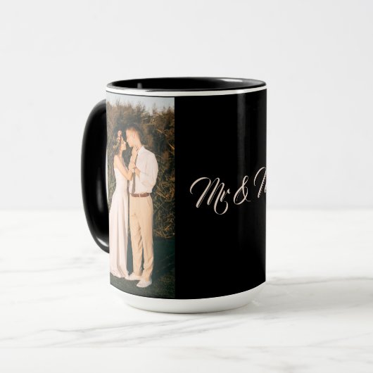 Meneer en mevrouw Paar Foto Mok (Voorkant links)