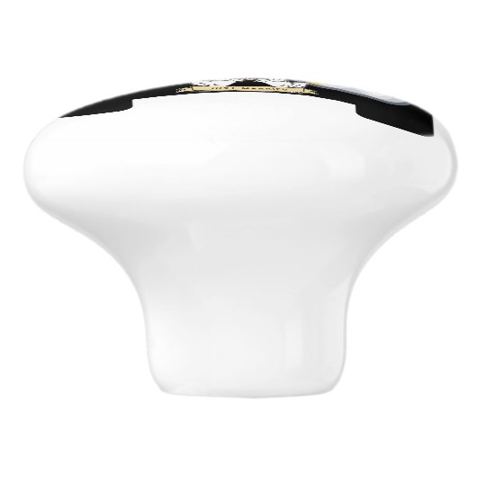 Meneer en mevrouw Paar Keramische Knop (Zijkant)