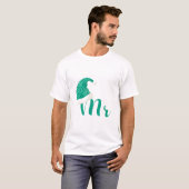 Meneer en mevrouw paar Kerstmis T-shirt (Voorkant volledig)