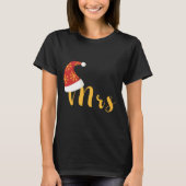 Meneer en mevrouw paar Kerstmis T-shirt (Voorkant)