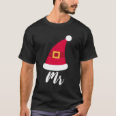 Meneer en mevrouw paar Kerstmis T-shirt (Voorkant)