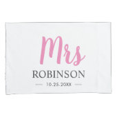 Meneer en mevrouw Paar Trouwen Jubileum Echtgenoot Kussensloop (Voorkant-Rechts)