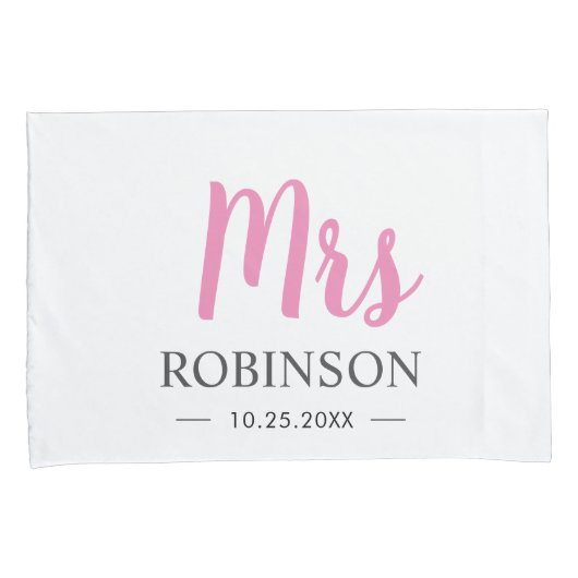 Meneer en mevrouw Paar Trouwen Jubileum Echtgenoot Kussensloop (Voorkant-Rechts)