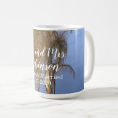 Meneer en mevrouw Palm Trees Mok (Voorkant rechts)