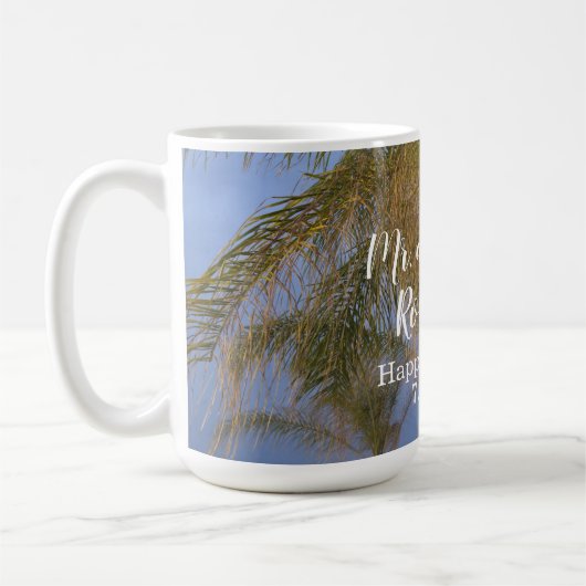 Meneer en mevrouw Palm Trees Mok (Links)