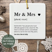 Meneer en mevrouw Pas getrouwd Gift Foto bruiloft  Keramisch Ornament