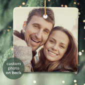 Meneer en mevrouw Pas getrouwd Gift Foto bruiloft  Keramisch Ornament