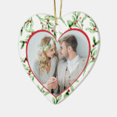 Meneer en mevrouw Pas getrouwd Kerst Keramisch Ornament (Links)