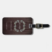 Meneer en mevrouw pasgetrouwden moderne elegante k bagagelabel (Voorkant horizontaal)