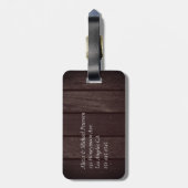 Meneer en mevrouw pasgetrouwden moderne elegante k bagagelabel (Achterkant verticaal)