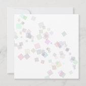 Meneer en mevrouw | Pastel Kleuren Confetti Save The Date (Achterkant)