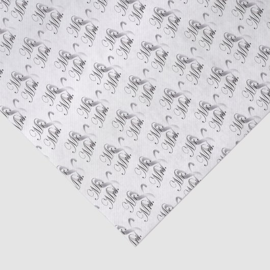 Meneer en mevrouw Pattern Tissuepapier (Detail)