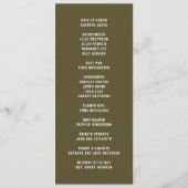 Meneer en mevrouw Photo Block Heart Wedding Programmakaart (Achterkant)