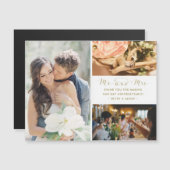 Meneer en mevrouw Photo Collage Wedding Dank u kaa (Voorkant / Achterkant)