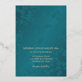 Meneer en mevrouw Photo Gold Foil Wedding Invitati Folie Uitnodiging (Achterkant)