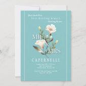 Meneer en mevrouw Post Bruiloftsbrunch Kaart (Voorkant)