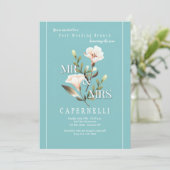 Meneer en mevrouw Post Bruiloftsbrunch Kaart (Staand voorkant)