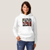 Meneer en mevrouw Santa Folded Wenskaart Hoodie (Voorkant volledig)