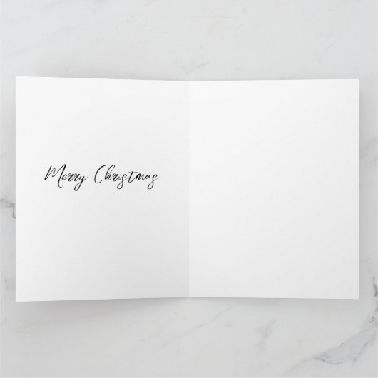 Meneer en mevrouw Santa Folded Wenskaart Kaart (Binnen)