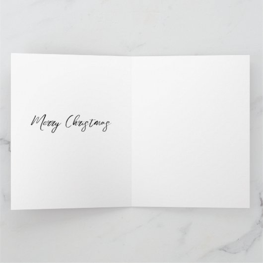 Meneer en mevrouw Santa Folded Wenskaart Kaart (Binnen)