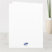 Meneer en mevrouw Santa Folded Wenskaart Kaart (Achterkant)