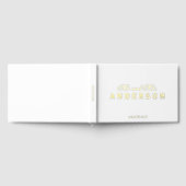 Meneer en mevrouw Script Elegant Wedding Gastenboek (Volledig)