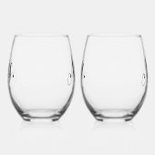 Meneer en mevrouw script nieuw getrouwd gepersonal wijnglas zonder voet (Links)