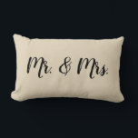 Meneer en mevrouw Script Slaapkamer Trouwkussen Kussen<br><div class="desc">Onze Mr en Mrs. scriptkussen zijn het perfecte cadeau voor nieuwe weds.</div>