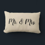 Meneer en mevrouw Script Slaapkamer Trouwkussen Kussen<br><div class="desc">Onze Mr en Mrs. scriptkussen zijn het perfecte cadeau voor nieuwe weds.</div>