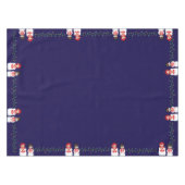 Meneer en mevrouw Snowman Kerstverlichting Tafelkleed (Voorkant (Horizontaal))