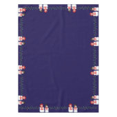 Meneer en mevrouw Snowman Kerstverlichting Tafelkleed (Voorkant)