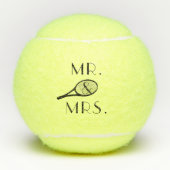Meneer en mevrouw Tennis Racket Tennisballen (Voorkant)