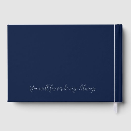 Meneer en mevrouw trouwdag datum goud gastenboek (Achterkant)