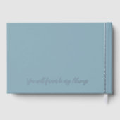 Meneer en mevrouw trouwdag datum goud gastenboek (Achterkant)