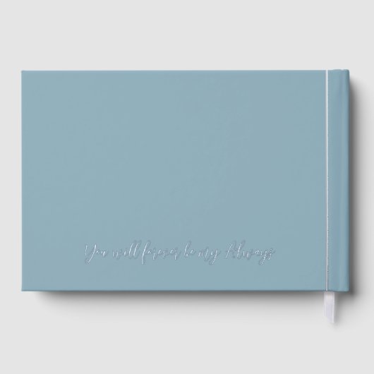 Meneer en mevrouw trouwdag datum goud gastenboek (Achterkant)