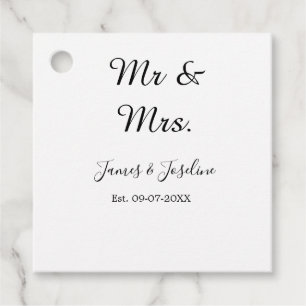 Meneer en mevrouw voegen de naam toe. Datum jaar b Bedankjes Labels