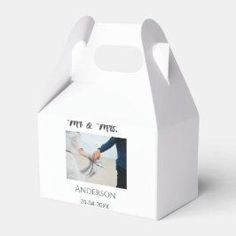 Meneer en mevrouw voegen familienaam datum jaar hu bedankdoosjes