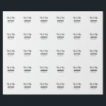 Meneer en mevrouw voegen familienaam datum jaar hu cadeaupapier<br><div class="desc">ontwerp</div>