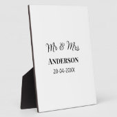 Meneer en mevrouw voegen familienaam datum jaar hu fotoplaat (Zijkant)