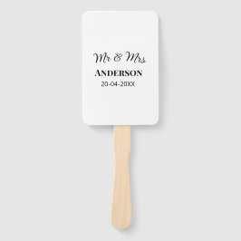 Meneer en mevrouw voegen familienaam datum jaar hu handwaaier