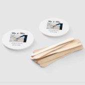 Meneer en mevrouw voegen familienaam datum jaar hu handwaaier (Niet-gemonteerd)