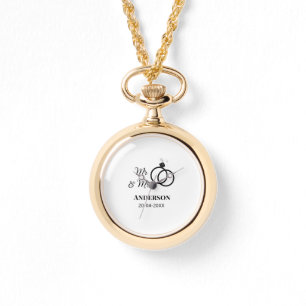 Meneer en mevrouw voegen familienaam datum jaar hu horloge