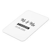 Meneer en mevrouw voegen familienaam datum jaar hu magneet (Linkerzijde)